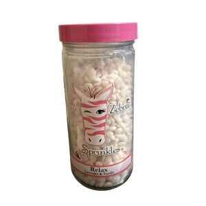NWB Pink Zebra RELAX LAVENDER VANILLA Fragranced Sprinkles 3.75 Ounce